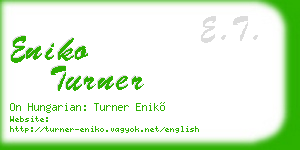 eniko turner business card